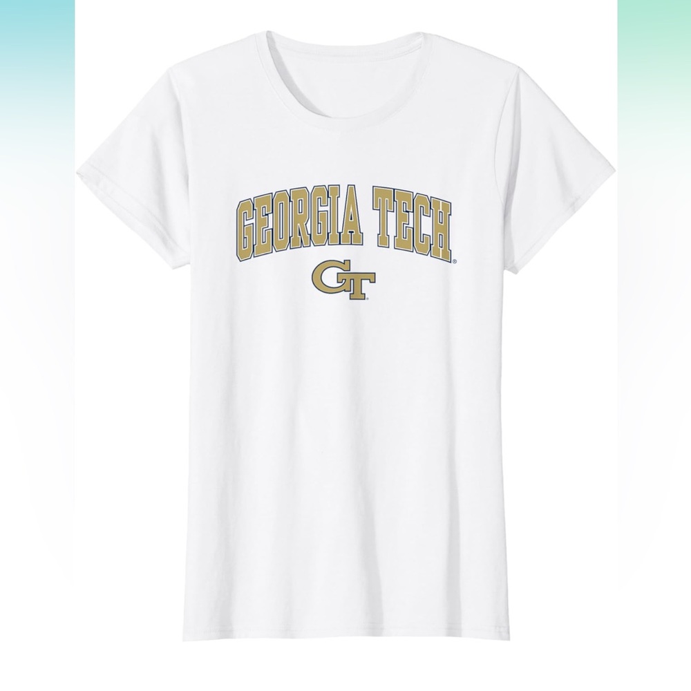 NWT Georgia Tech Yellow Jackets Arch Over Logo T-Shirt